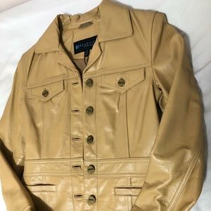 Kenneth Cole Reaction camel/tan leather jacket xs